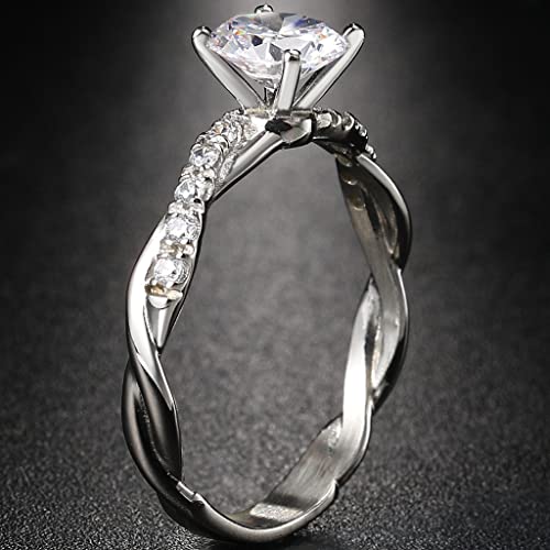 Jude Jewelers Stainless Steel 2.0 Carat Simulated Diamond Wedding Engagement Solitaire Style Proposal Ring3