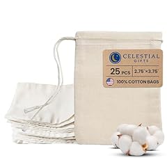 2.75x3.75 Inch (Pack of 25) - Natural Drawstring