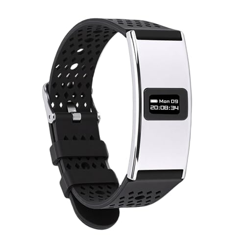 GOWENIC Pulsera Inteligente Ultra Delgada, Rastreador de Ejercicios a Prueba de Agua IPX8, Monitor de Sueño Ciclo Menstrual, Bluetooth5.3 con Múltiples Modos Deportivos para Mujeres (Silver)