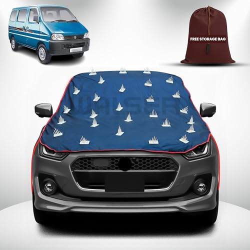 Image of WALSER Spike Car Cover for Maruti Suzuki Eeco | Anti-Climb Nail Guard for Dogs & Monkeys | Protects Bonnet, Roof & Dicky | UV, Dust & Snow Protection | Spike Cover with 4 Adjustable Hook