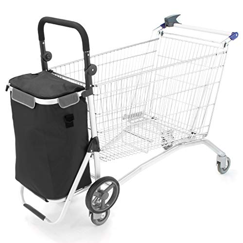 bremermann Einkaufstrolley RIEDE faltbar, Verstellbarer Griff (schwarz) – Bild 6