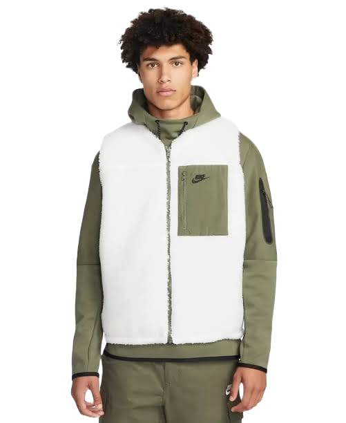Nike Club Reversible Winterized Men's Vest, Sail/Olive-White