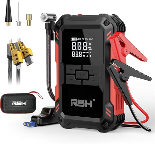 Car Jump Starter with Air Compressor 4000A Peak Battery Jump
