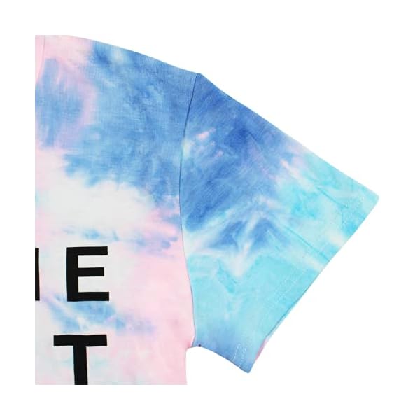 Be-The-Light-Faith-Shirts-Women-Jesus-Christian-T-Shirt-Summer-Letter-Printed-Short-Sleeve-Loose-Tee-Tops DUDUVIE Be The Light Faith Shirts Women Jesus Christian T-Shirt Summer Letter Printed Short Sleeve Loose Tee Tops (Large, Tie Dye-Blue)