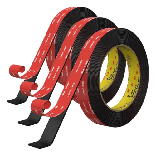 Image of tapify Double Sided Tape Heavy Duty 0.71 x 16.5FT (Pack of 3)