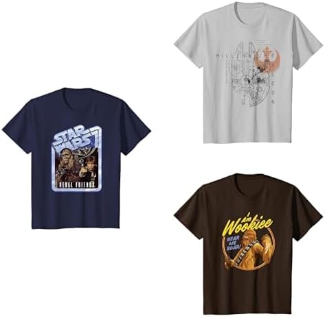 Star Wars Short Sleeve Crew Neck T-Shirts for Boys Girls Toddlers, Multipacks