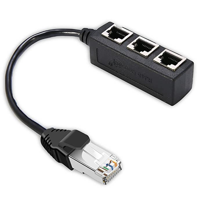 ULTRABYTES RJ45 Ethernet Splitter Cable, ALife RJ45 Y Splitter Adapter 1 to 3 Port Ethernet Switch Adapter Cable for CAT 5/CAT 6 LAN Ethernet Socket Connector Adapter(Black) (B0BN1P5B84) Amazon Price History, Amazon Price Tracker