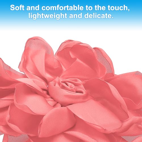 Image of PATIKIL Rose Flower Hair Clips, Fabric Brooch Pins for Women Wedding Party Dance Dress Clothes Accessories Valentine's Day Gifts