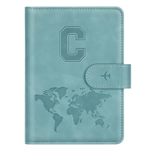 Simikol Passport Holder for Travel Essentials Personalized Initial Wallets