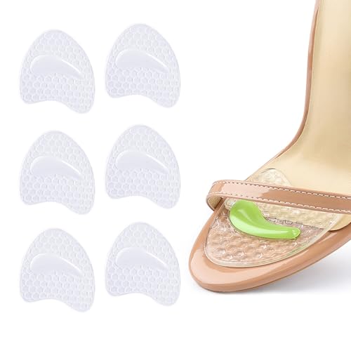 Coussinet Métatarsien pour les Femmes Anti Glissement vers l’avant Dans les Talons à Orteil Ouvert Coussins de la Plante du pied Soulager la Douleur du pied Coussinets de Chaussure