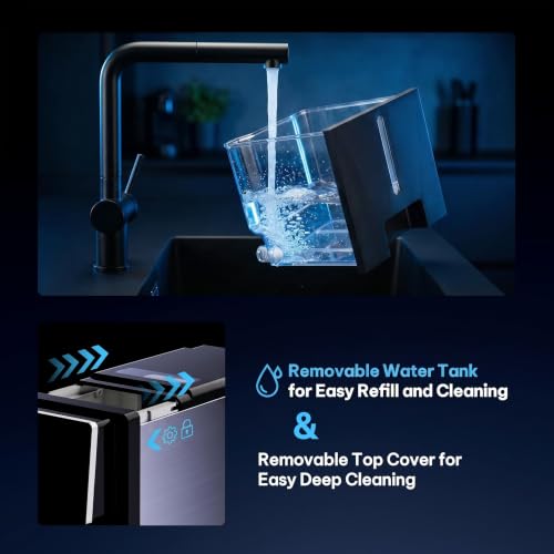 Image of Silonn Nugget Ice Maker Countertop, Auto-Dispense Ice System, Self-Cleaning Ice Machine, 40 lbs Per Day Soft Chewable Ice, Self-Dispensing Nugget Ice Maker for Home Kitchen, Office and Party Use