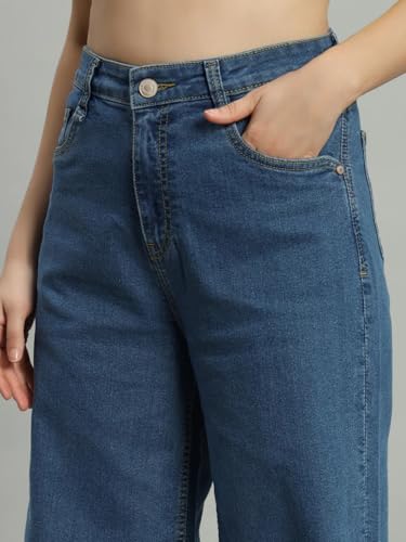 Image of ADBUCKS Flared Jeans for Women High Waisted Bell Bottom Trendy Stretchy Flare Jeans