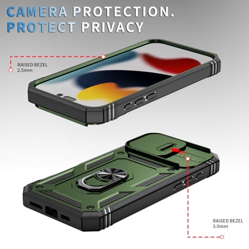 Coque iPhone 16 Pro Max militaire rigide multicouche verte - 2