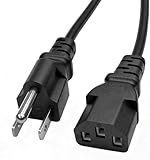 LIFKAHY Compatible with HP, Dell, Acer, Asus, Lenovo, 5ft Universal Laptop Power Cord & 3 Prong AC Cable