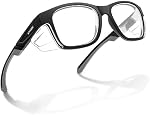 UKNOW Safety Verres - Objectifs antibrouillard - Protection des yeux avec les boucliers latéraux - ANSI Z87.1 Vêtements protecteurs - UV Protection