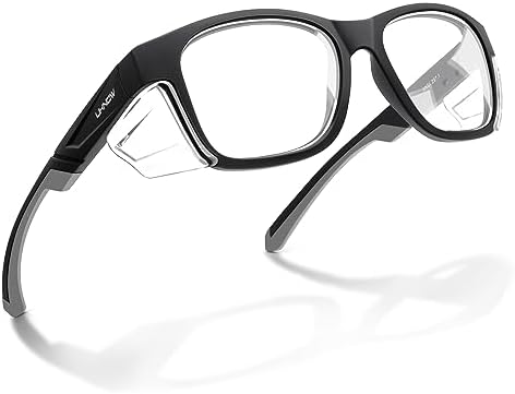 UKNOW Safety Glasses - Anti Fog Lenses - Eye Protection with Side Shields - ANSI Z87.1 Protective Eyewear - UV Protection