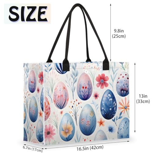 Eggs Plant Tote Bag for Women Large Beach Bag Reusable Tote Bags for Work Travel Beach Shopping2