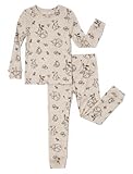 PATPAT Toddler Pajama Set with Premium Soft Wool & Tencel Blend, Snug Fit Pjs Temp-Balancing Sleeper for Kids Baby Boy Girl, Sunrise Haven, 5T