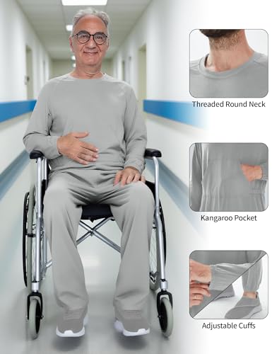 Adaptive Men's Security Back-Zip Jumpsuit - Easy Care Romper for Elderly & Limited Mobility4