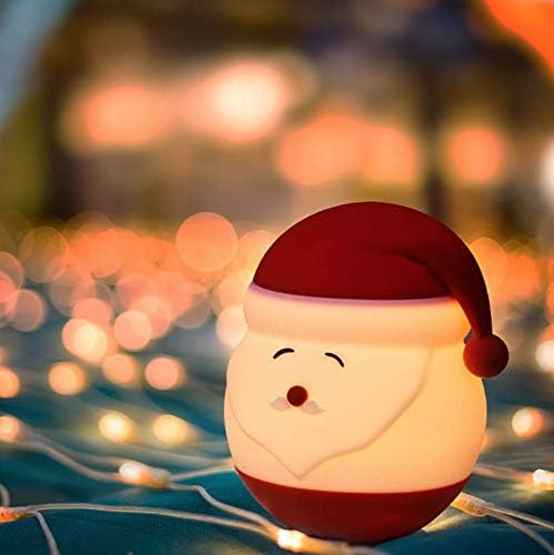 Image of Desidiya Santa Silicone Night Lamp for Kids - Dual Power (USB & Battery) | Soft LED Night Light | Color Changing | Safe Silicone | Christmas Gift & Bedroom Decor