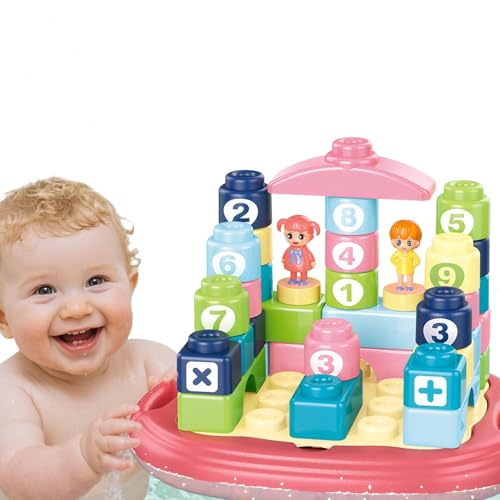 Baby Bath Toys & Building Blocks Water Wheels