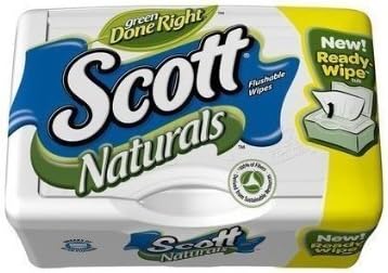 Scott Naturals with Aloe Vera Flushable Moist Wipes,51ct (Pack of 10)