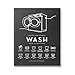 Stupell Industries Laundry Care Symbols Diagram Washing Machine Chart, Design by Lettered and Lined