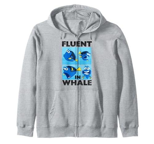 Finding Dory Fluent In Whale Panels Zip Hoodie Sweat Disney Pixar pour Souvenirs