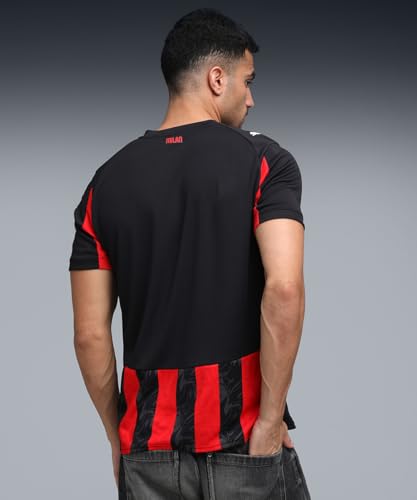 A.C. Milan Maglia Gara Home, Temporada 2025/2026, Camiseta de fútbol, Producto Oficial, Rossonero, M Unisex Adulto