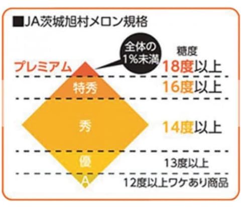 Amazon.co.jp: 糖度18度以上 JA茨城旭村 クインシーメロン 【極特秀