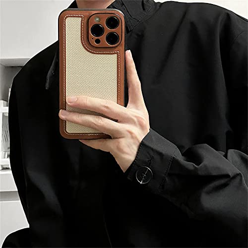 Coque en cuir rétro iPhone 12 Pro Max et iPhone X étui de protection arrière souple