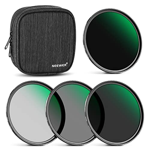 Kit filtres ND 52mm NEEWER ND1000 ND64 ND8 ND4 en alliage d'aluminium