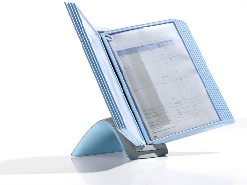 Preisvergleich Produktbild Durable Sichttafelsystem antibakteriell, Tischständer mit 10 Tafeln A4, 591200