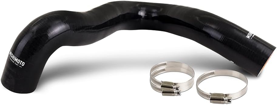 Mishimoto MMHOSE-F2D-99UBK Upper Coolant Hose Reroute Kit, Compatible with Ford Powerstroke 7.3L, 1999-2003