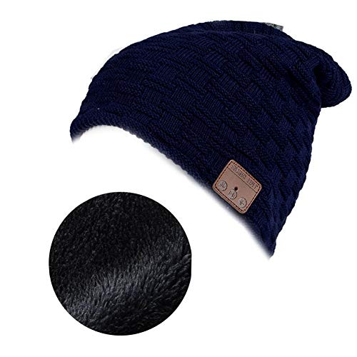 Bearsfire Wireless Music Hat With Bluetooth Headphone Beanie Hat Unisex Winter Outdoor Sport Knit Cap Stereo Headset Speaker Mic Hands Free For Iphone Android Cell Phones #TOP7