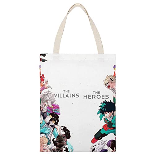 [JMI] 僕のヒーローアカデミア エコバッグ 買い物袋 折りたたみ エコバッグ おしゃれ コンビニバッグ 軽い ショッピングバッグ 収納繰り返し洗えるレジバッグ 軽量 防水 買い物袋 男女兼用 軽量 耐久性 長さ45cmx幅35cmのサムネイル