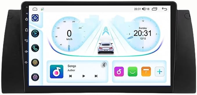 9-calowy dotykowy radio GPS dla BMW X5 E53 2000-2006, obsługuje BT WiFi Mirror Link 4G sterowanie z kierownicy(HM609 8 Core 4G+Wifi 6+128GB)