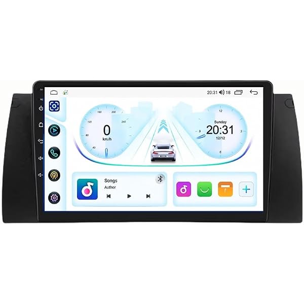 9-дюймовое сенсорное GPS-радио для BMW X5 E53 2000-2006, поддерживает BT WiFi Mirror Link 4G управление с руля (HM612 8 ядер 4G+Wifi 12+256GB)