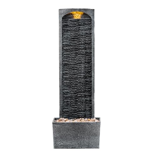 Teamson Home 38.5' Faux Slate Contemporary Outdoor LED...