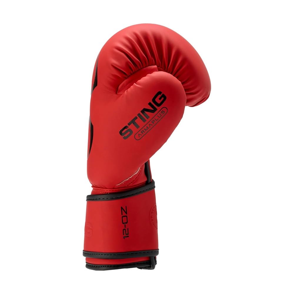 STING Armaplus Boxing Gloves, Matte-Finished High-Tech Gloves for Boxing, MMA, Muay Thai, and More, Shock-Absorbent Boxing Gloves for Men and Women, Boxing Equipment