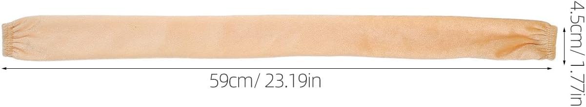 Chandelier Chain Cover with Zipper: 23.2 Inch Lamp Cord Cover Pendant Light Chain Sleeve, Fabric Protector for Indoor Ceiling Fixtures Yellow