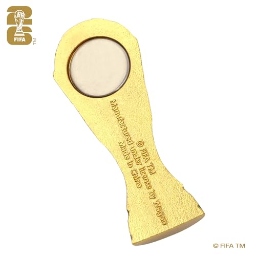 Image of Official 2026 FIFA World Cup Edition 1.8 Inch 2.5D Trophy Replica Magnet -Timeless Collector's Item - Premium Weighted Zinc Alloy Ideal for Refrigerators, Office, Metal Cooler or Any Magnetic Surface