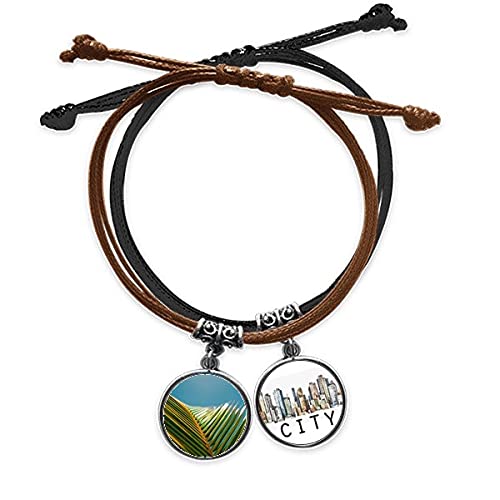 Plante à feuilles bracelet corde pour vos sorties quotidiennes et vacances au soleil