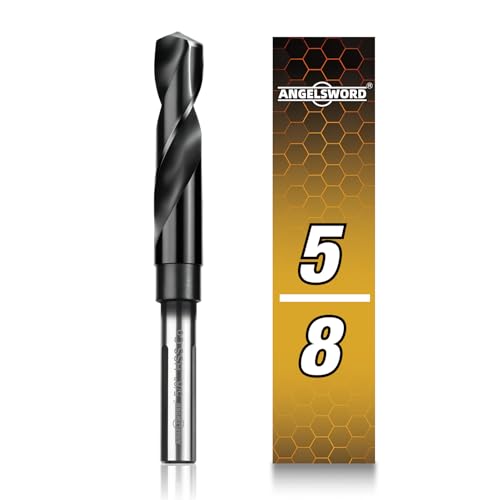 ANGELSWORD 5/8 Drill Bit for Metal M35 Cobalt TiAlN Coated Drill bit for Hardened Metal Stainless Steel Cast Iron and Light-Gauge Metal