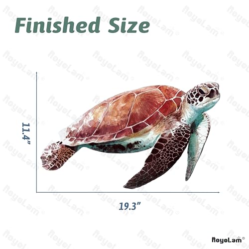 Vinilo Decorativo Tortuga Marina 60x30 cm Impermeable Removible miniatura 5