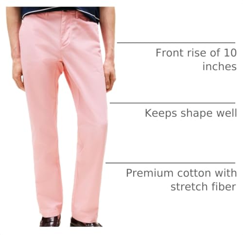 Image of Tommy Hilfiger Men's Stretch Cotton Chino Pants in Custom Fit