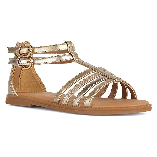 Geox Fille J Karly Girl Sandal, Platine, 36 EU