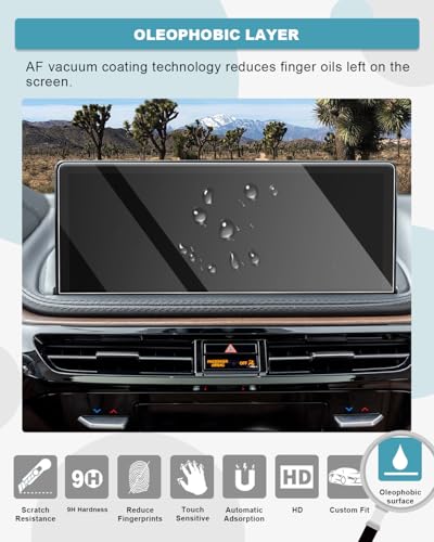 Image of CDEFG for 2025 2026 Acura MDX Screen Protector Tempered Glass for 2025 2026 Acura MDX (MDX /MDX Type S /Technology /A-Spec /Advance) Accessories 12.3-Inch Touchscreen Screen Cover 9H Hardness