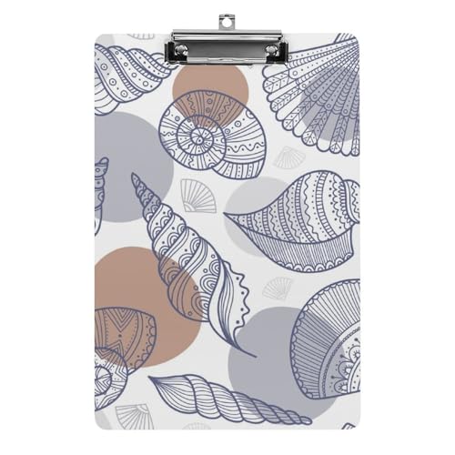 Porte-bloc A4 Coquillage planchette à pince pour bureau et restaurant