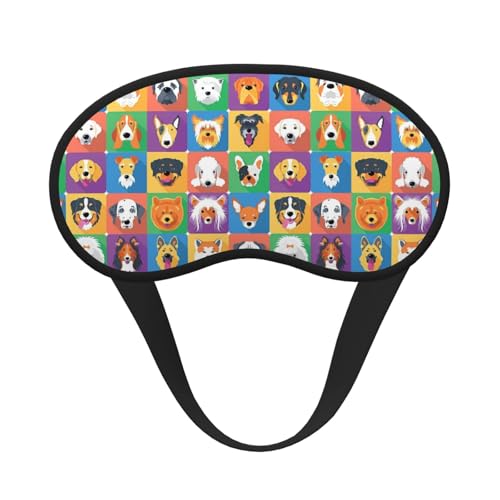 かわいい フレンチブルドッグ アイマスク スリープマスク 眼帯 安眠 目隠し 睡眠用 遮光 軽量 昼寝 旅行 快眠 圧迫感なし 通気性 柔らかい 快適 収縮バンド型 調整可能 手洗いok 旅行 出張 オールシーズン対応 男女兼用 1枚